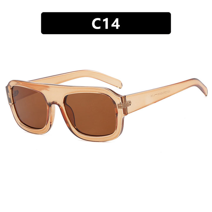 Dame moteriktig solbrille i beskyttende oversized-format Luvikno
