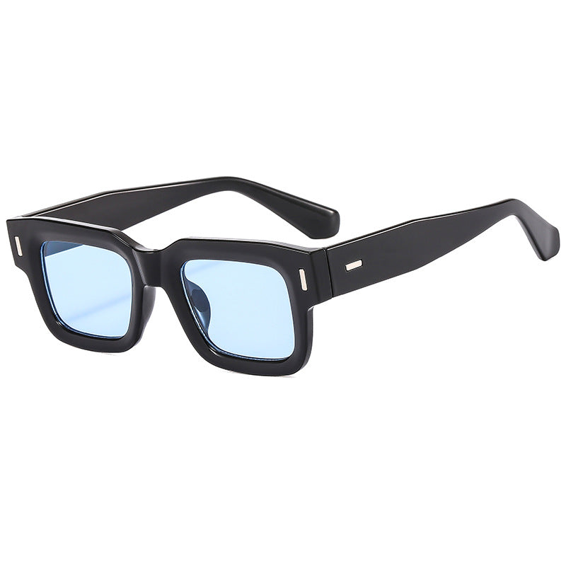 Dame motetrender solbriller med unik geometrisk ramme Luvikno