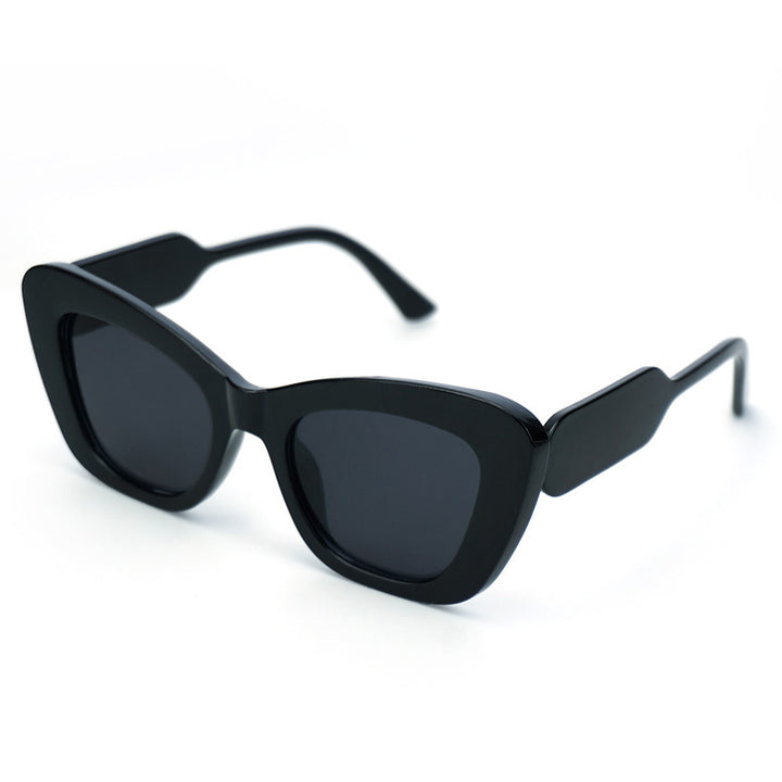 Dame Cat-Eye solbriller med stilige detaljer Luvikno