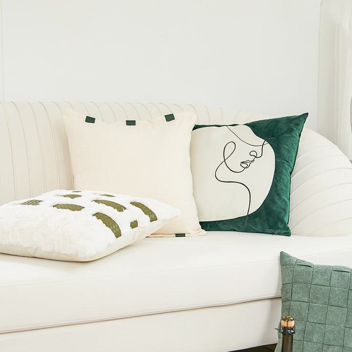 Women Decorative Pillowcase with modern minimalism and unique art design Luvikno