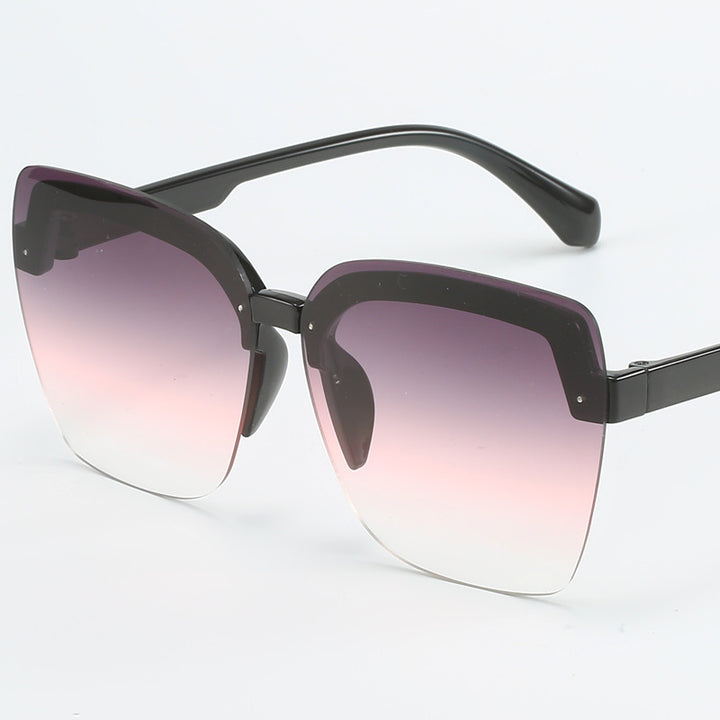 Dame moteriktig Shield-solbrille med moderne, kvadratisk design Luvikno