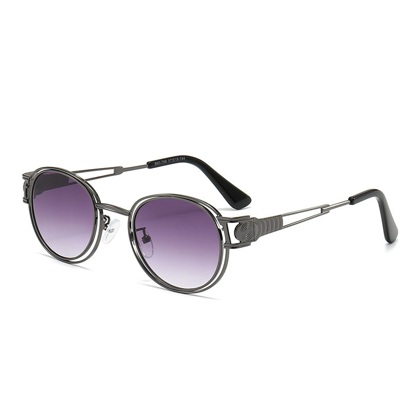 Dame solbrille med moderne metallramme og komfortable nesepads Luvikno