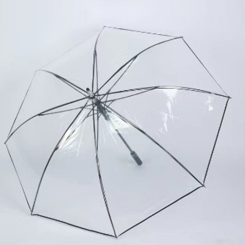 Damer Transparent Paraply med Ergonomisk Håndtak Luvikno