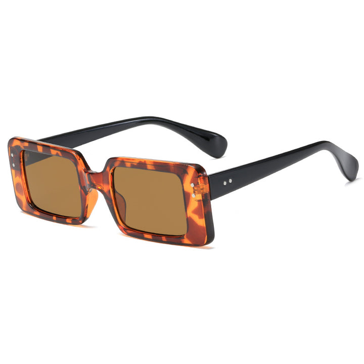 Dame trendy firkantet solbrille med moderne design og UV-beskyttelse Luvikno