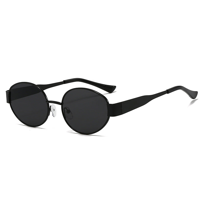 Dame Vintage solbrille i ovalt design Luvikno