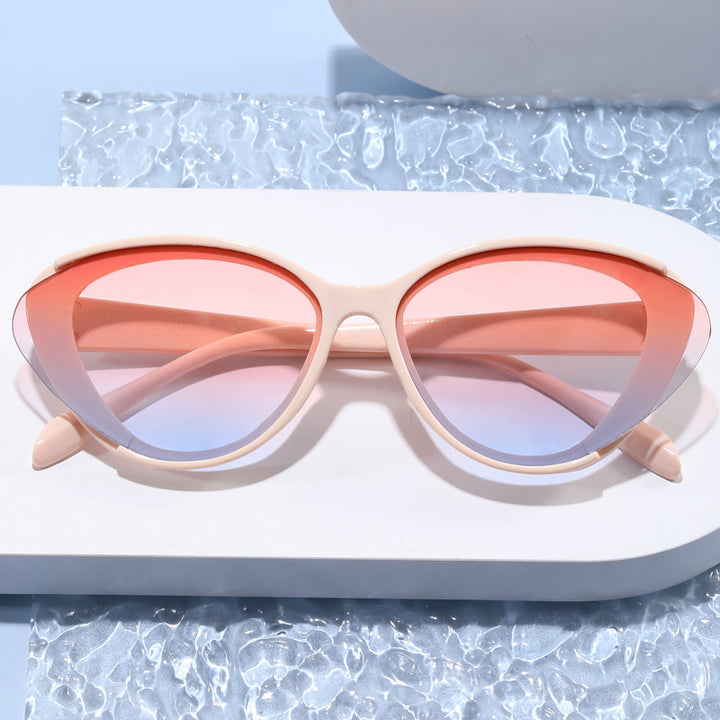 Dame Oversized solbrille med gradient Luvikno