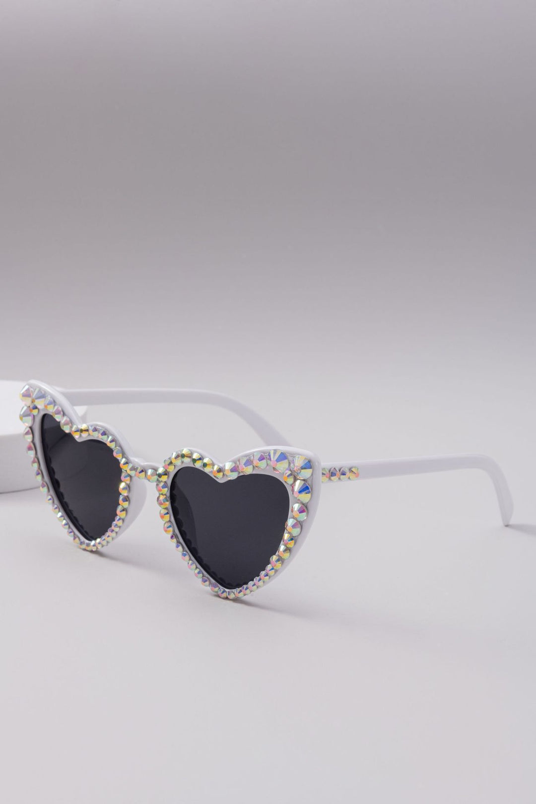 Dame Hjerteformet Glitter-solbrille Luvikno