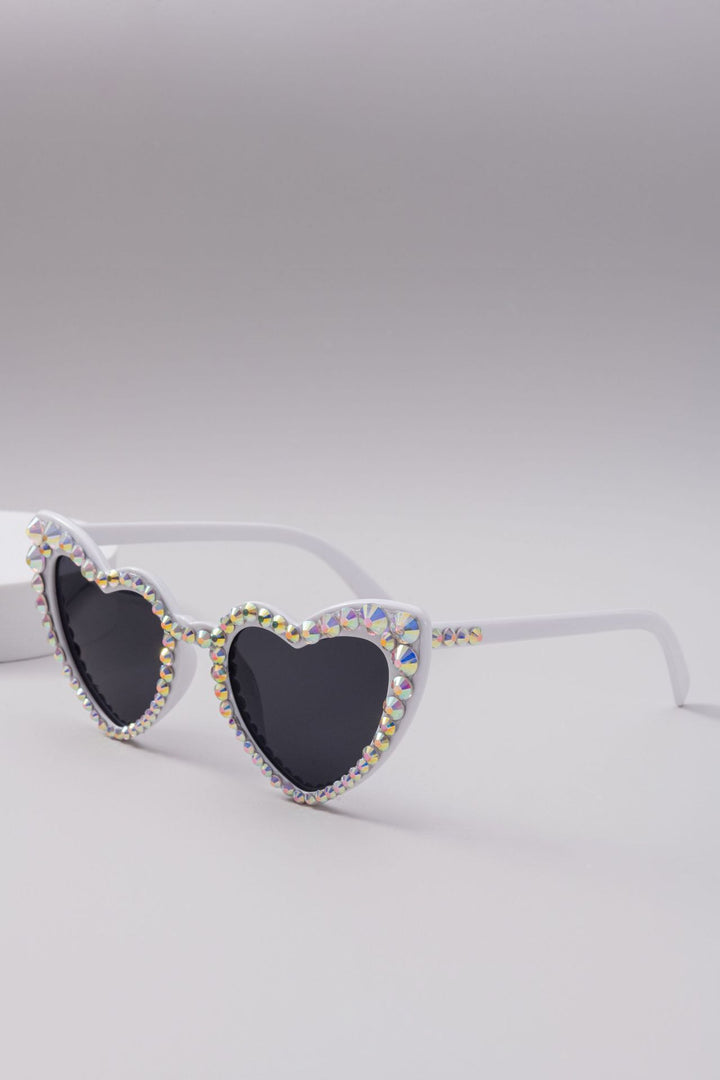 Dame Hjerteformet Glitter-solbrille Luvikno