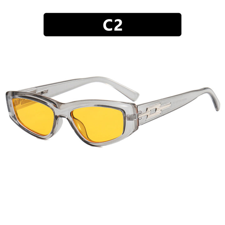 Dame moteriktig solbrille i trendig kattøye-design Luvikno