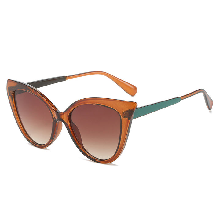 Dame cat-eye solbriller med stilfull ramme og UV-beskyttelse Luvikno