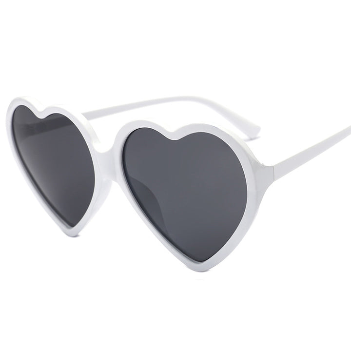 Dame hjerteformet solbrille med stilige rammer Luvikno