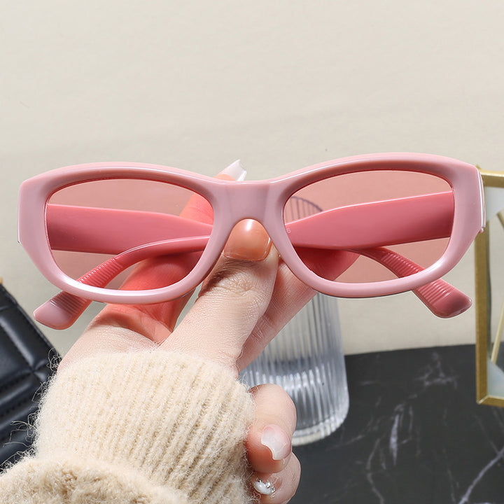 Dame moteriktig Cat-Eye solbrille med fleksibel ramme og UV-beskyttelse Luvikno