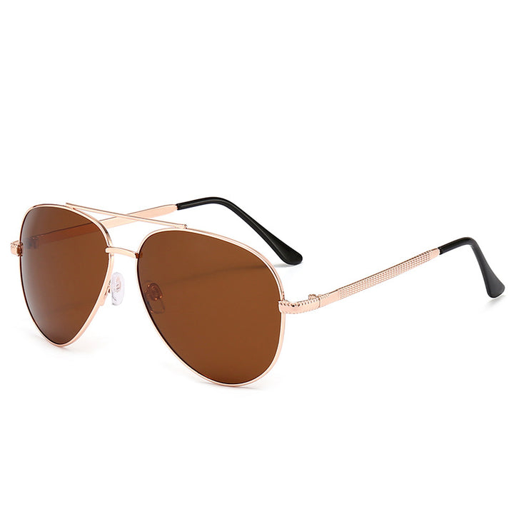 Herre elegant retro-pilot solbrille Luvikno