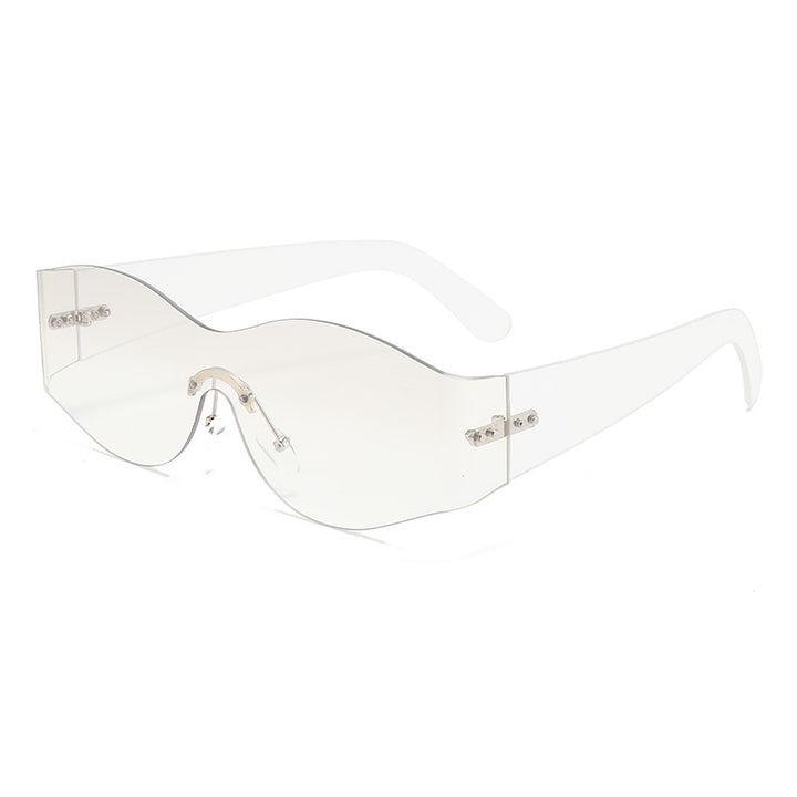 Dame modische solbriller i futuristisk look Luvikno