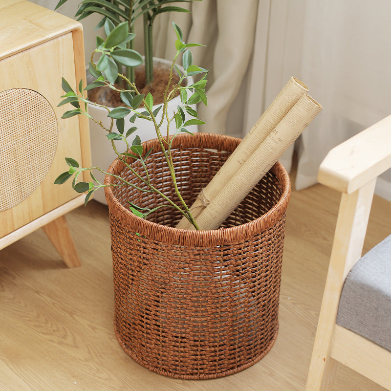 Unisex Håndvevd Oppbevaringsbeholder i Naturlig Materiale Luvikno