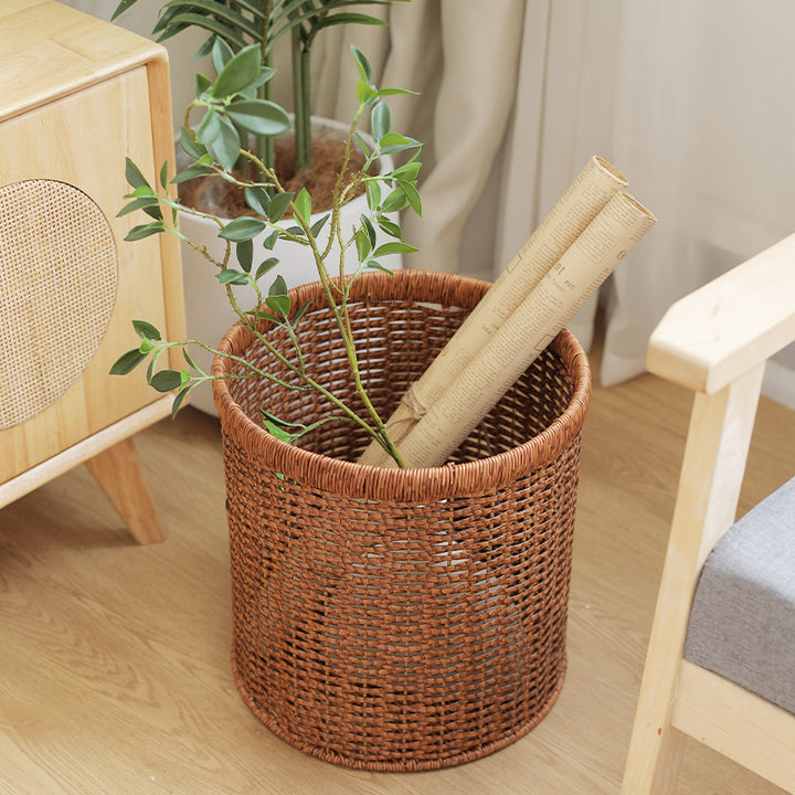 Unisex Håndvevd Oppbevaringsbeholder i Naturlig Materiale Luvikno