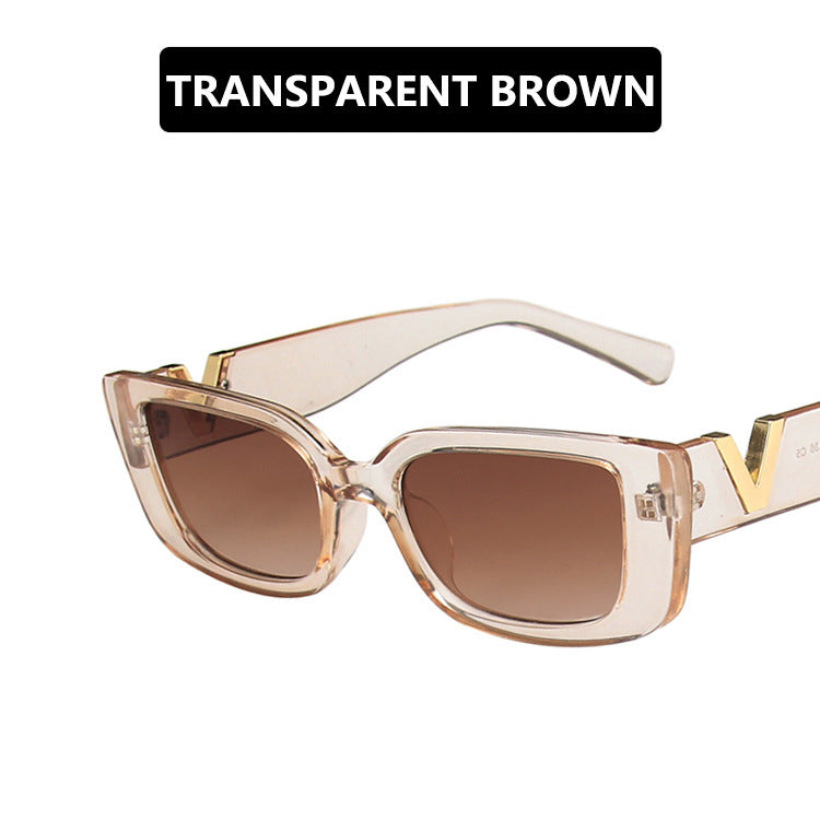 Damer moderne Cat-Eye solbriller med metall detaljer Luvikno