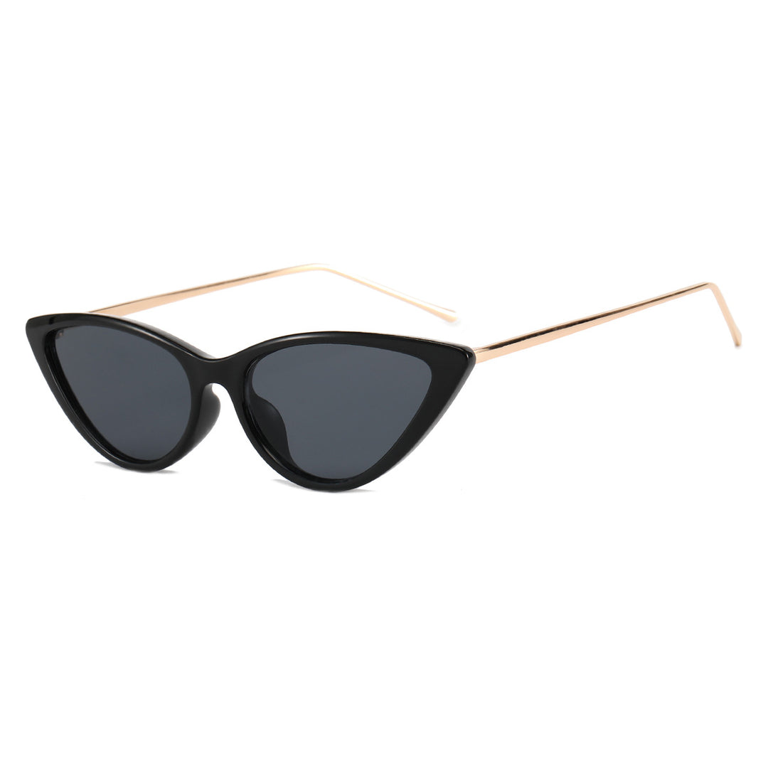 Dame Cat-Eye solbriller med moderne ramme og UV-beskyttelse Luvikno
