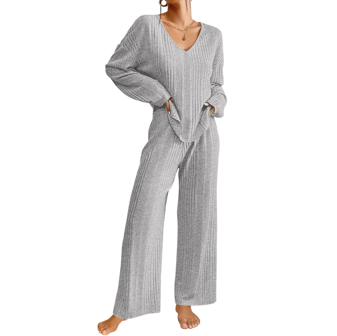 Luvik | Ribbi-Pyjamat Syksy Talvi Lämmin Kaksi-osainen Setti