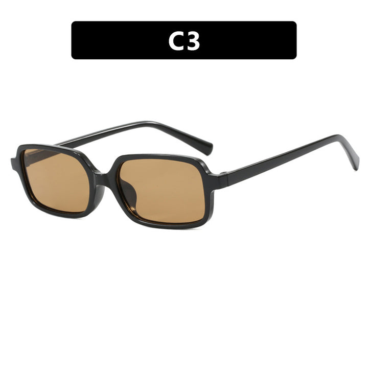 Dame kvadratisk solbrille med unikt, ekstravagant design og UV-beskyttelse Luvikno