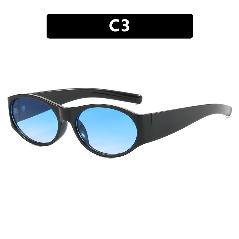 Dame motesolbrille med elegant, oval design og UV-beskyttelse Luvikno