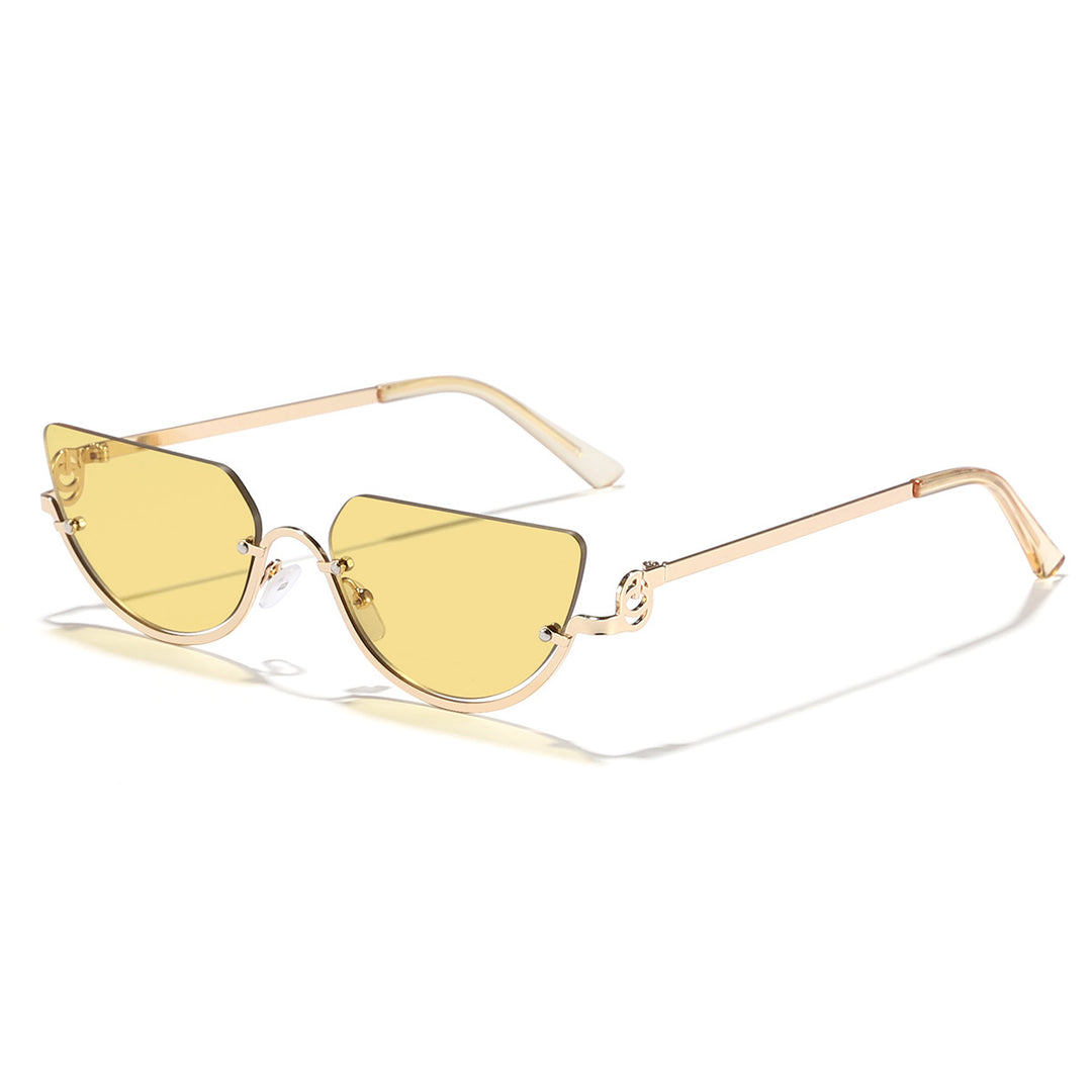 Dame Design-solbriller med innovativ Cat-Eye-ramme Luvikno