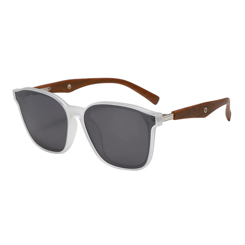 Dame stilige oversized solbriller med treakenter Luvikno