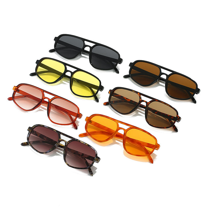Dame moteriktig solbrille med bred ramme og UV-beskyttelse Luvikno