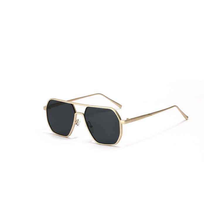 Dame moteriktig solbrille med elegant polygonal ramme Luvikno