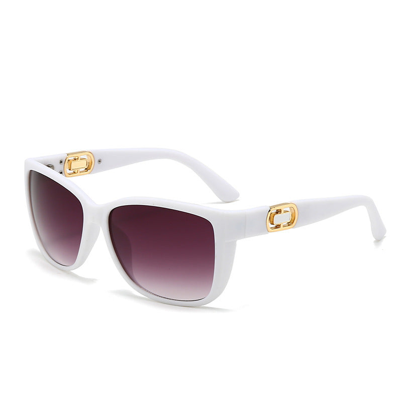 Dame oversized solbrill med elegant ramme og UV-beskyttelse Luvikno