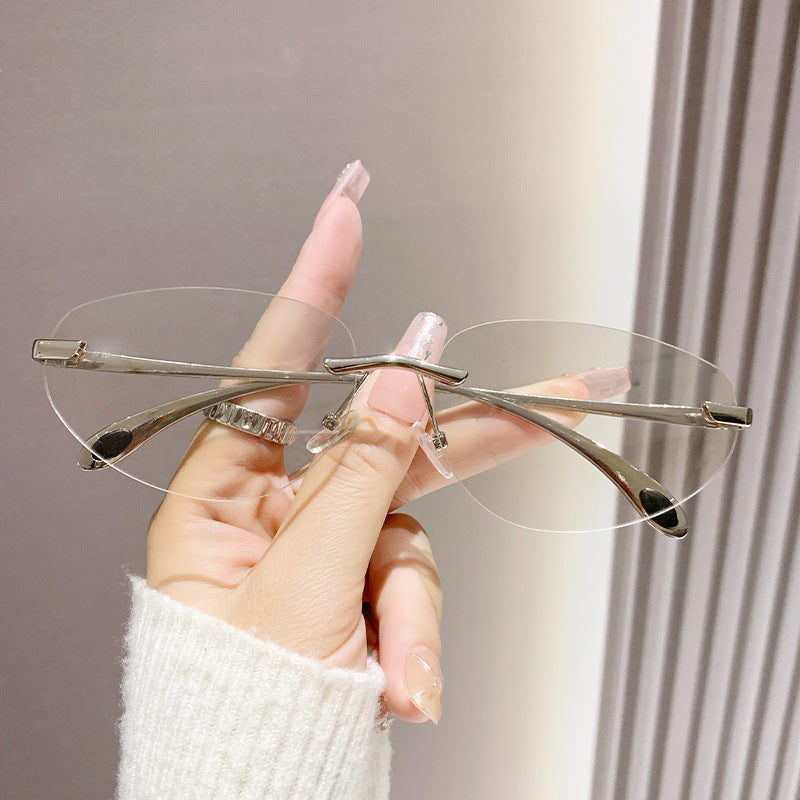 Dame Cat-Eye solbriller med unikt design Luvikno