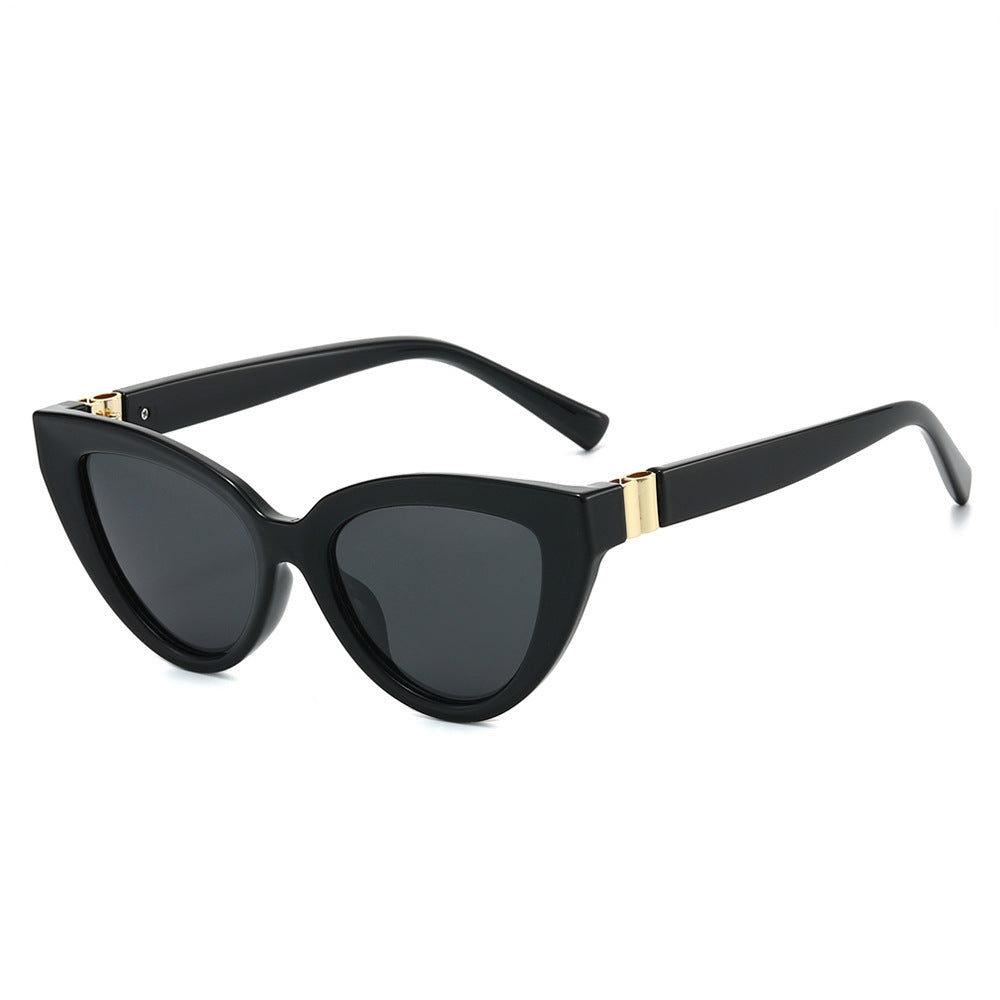 Dame Cat-Eye solbrille med høyverdig UV-beskyttelse og luksuriøs design Luvikno