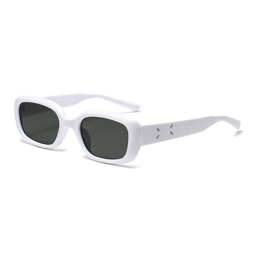 Dame retro-inspirert solbrille med buet ramme Luvikno