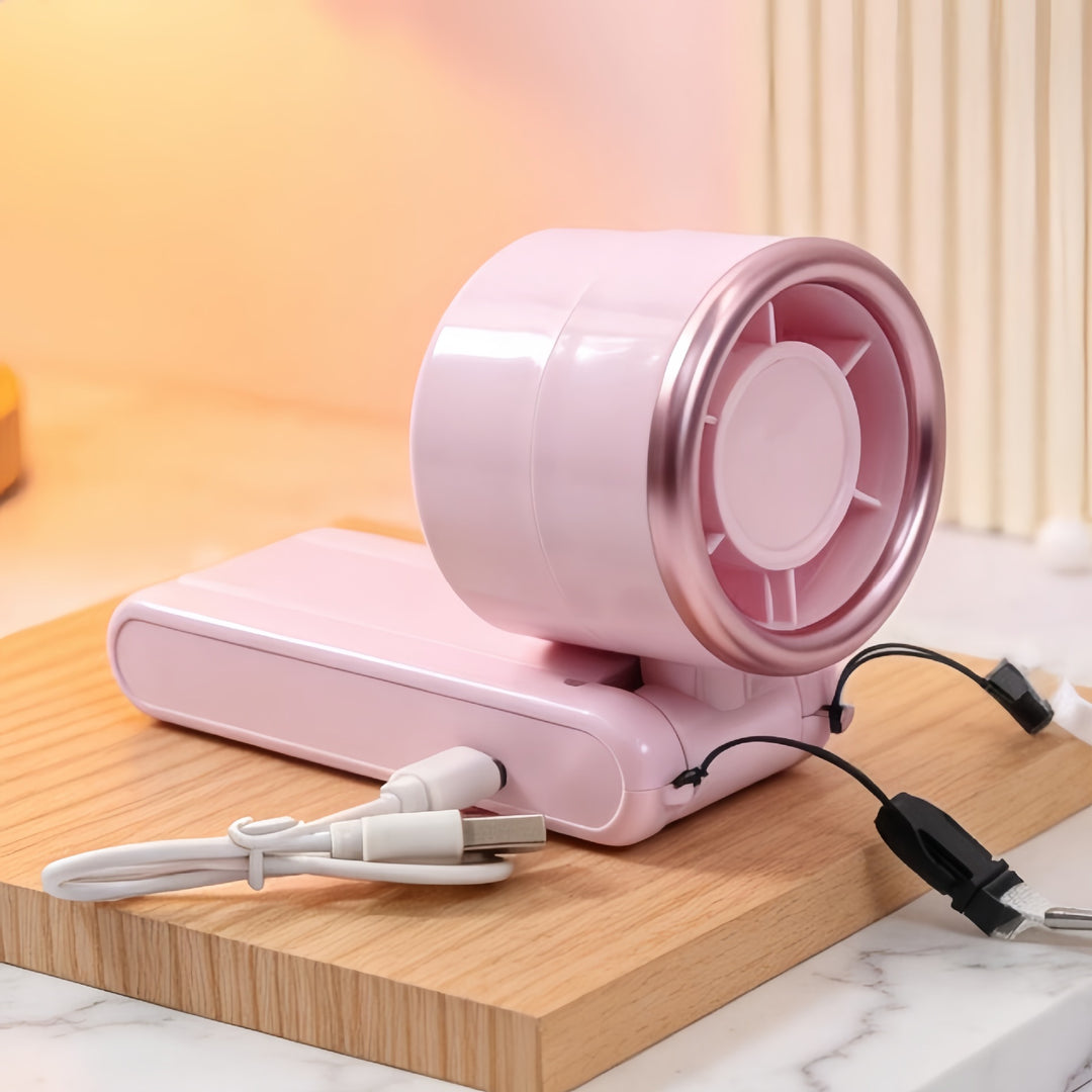 Dame Bærbar Håndvifte med USB-ladefunksjon og ergonomisk design Luvikno