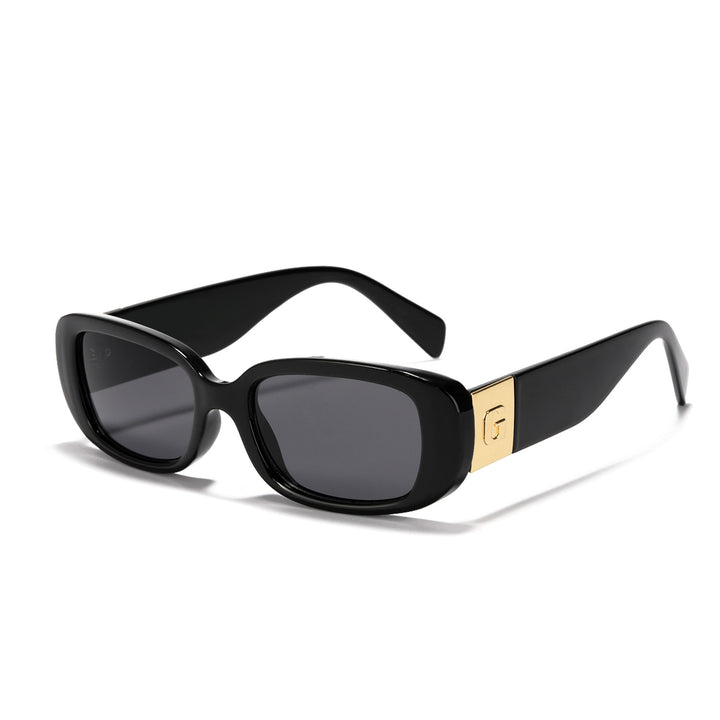 Dame moteriktig solbrille med luksuriøs acetatramme Luvikno