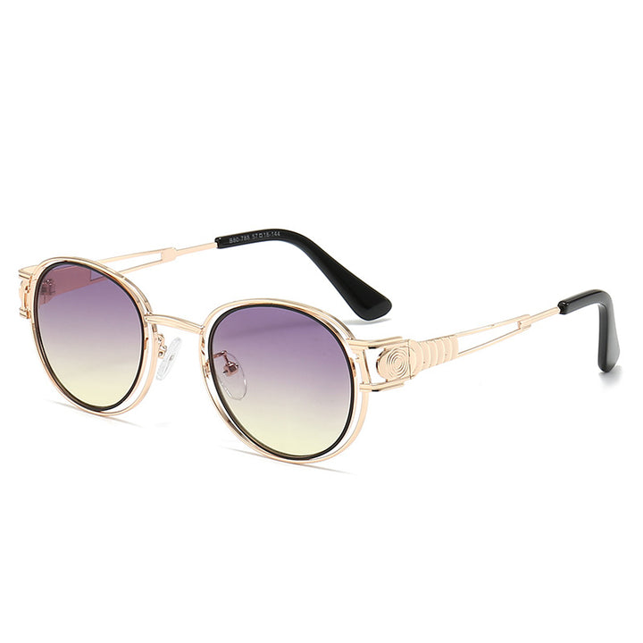Dame solbrille med moderne metallramme og komfortable nesepads Luvikno
