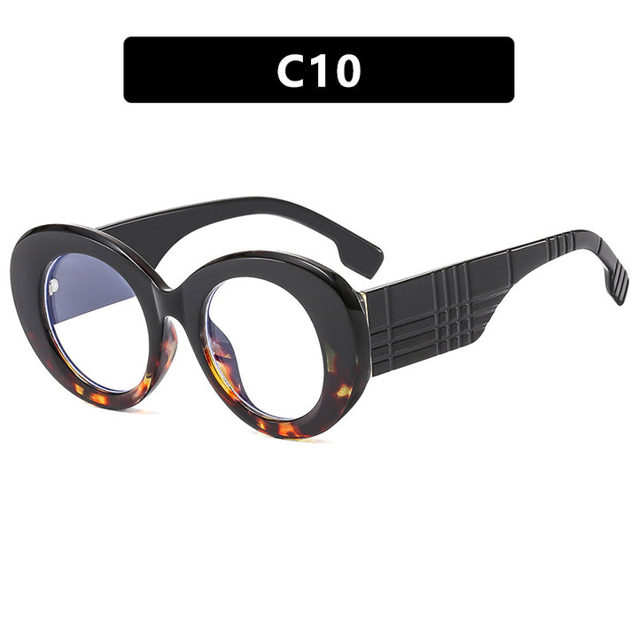 Dame ekstravagant solbrille med kreativ ramdesign og beskyttende UV-filter Luvikno