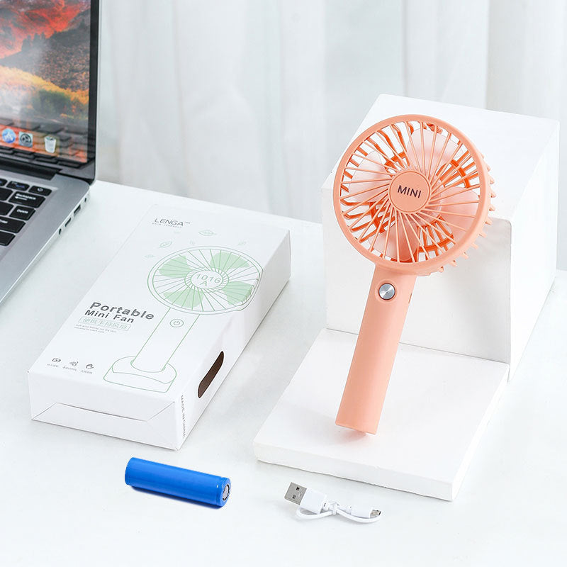 Unisex bærbar mini vifte med USB-tilkobling og variabel hastighetskontroll Luvikno