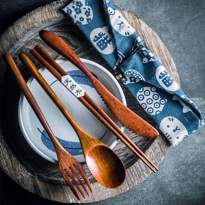 Japansk enkel stil tre bestikk sett | Luvikno