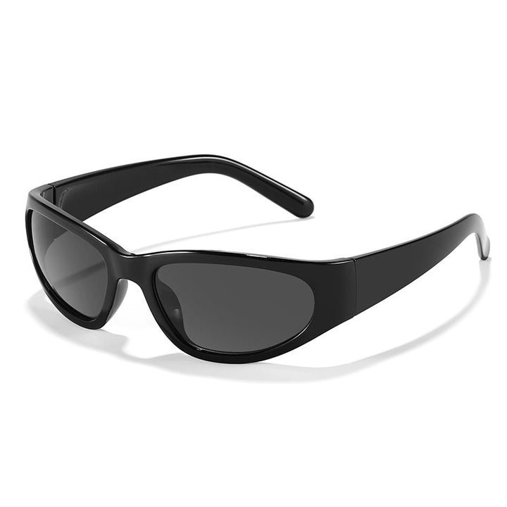 Dame moteriktig solbrille i futuristisk stil Luvikno