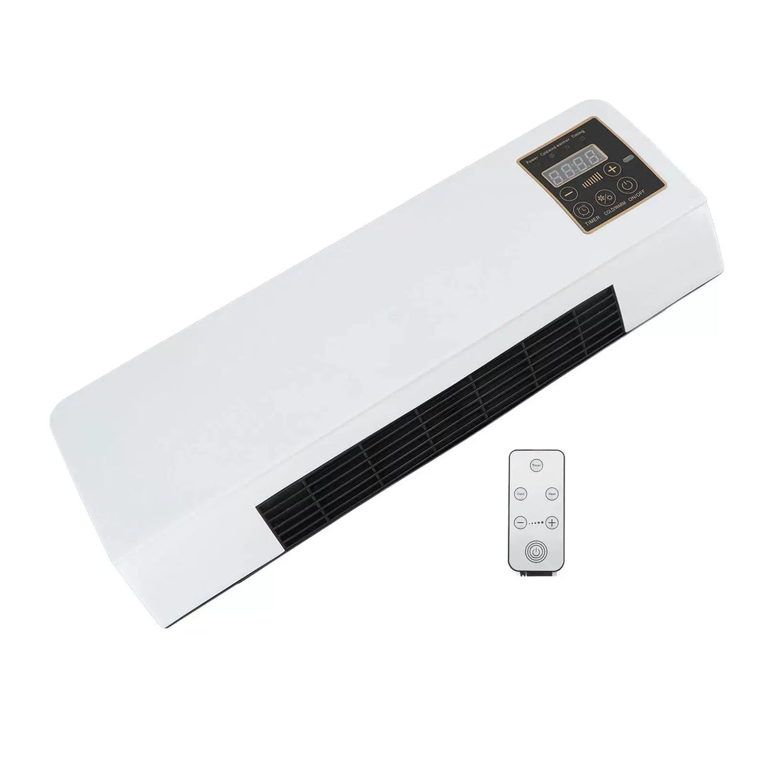 Unisex one size plug-in flat wall heater with digital thermostat and remote control Luvikno