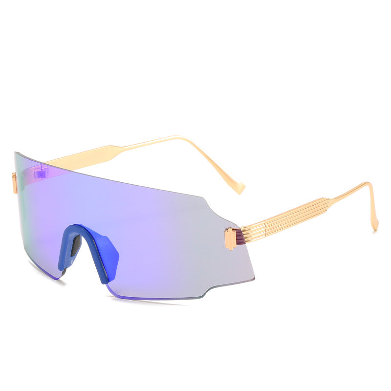 Dame sporty sikkerhets-solbrille med moderne, gjennomsiktig design Luvikno