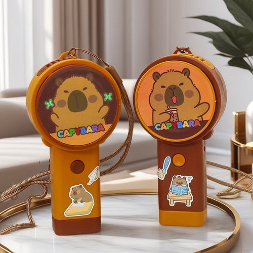 Dame Bærbar Mini-Vifte i leken Capybara-design Luvikno