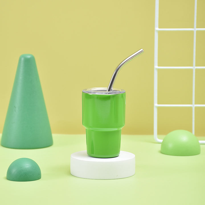 Unisex Isolert Drikkebecher med Rustfritt Stål Straw Luvikno