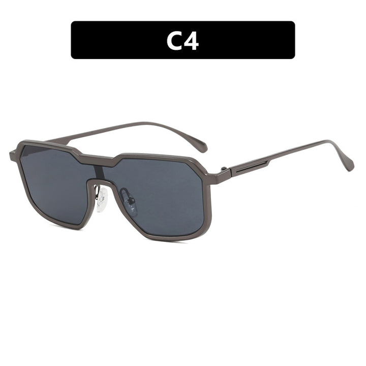 Dame ekstravagant geometrisk solbrille med beskyttende UV-filter Luvikno