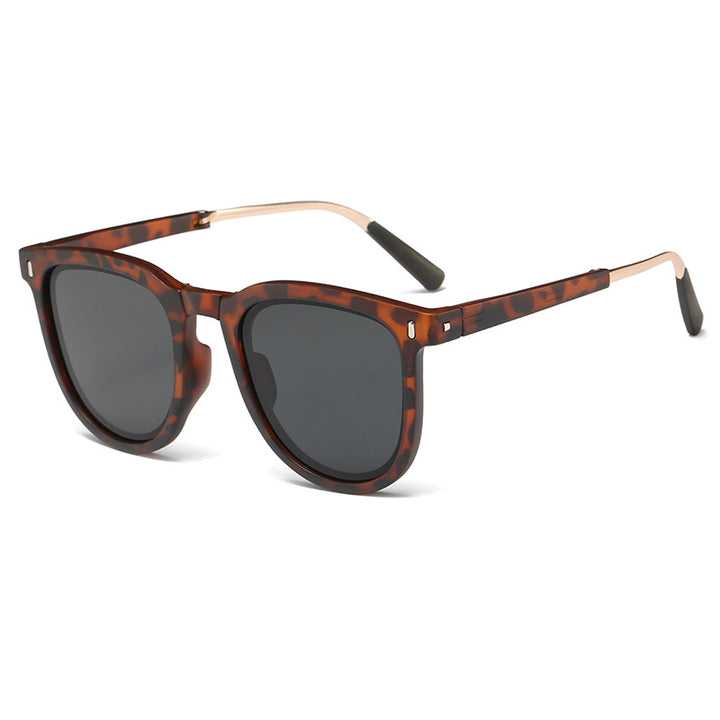 Dame mote solbrille med innovativt skilpaddemønster Luvikno