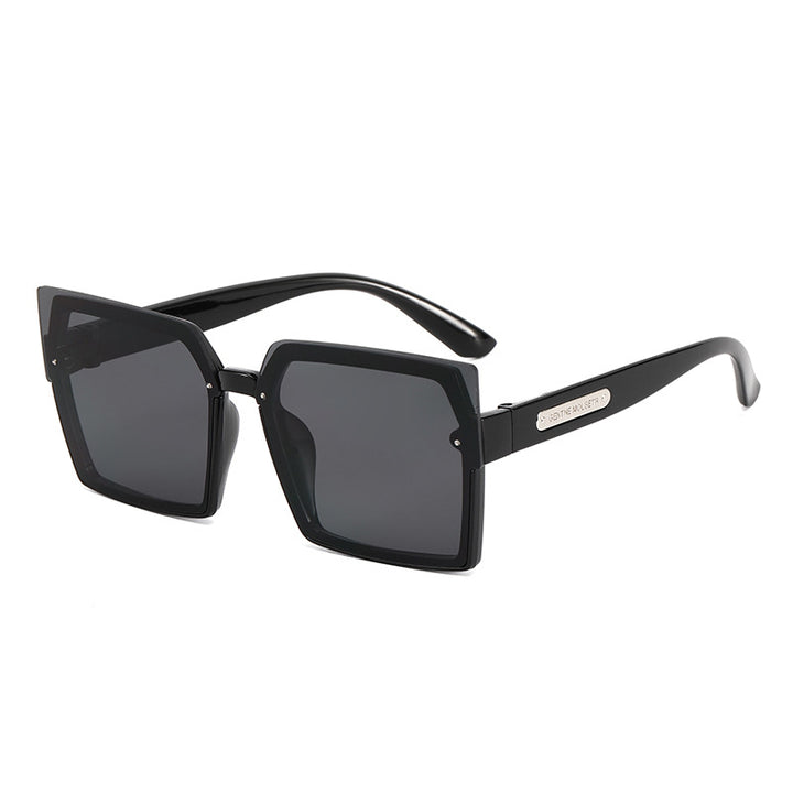 Dame Motebar Kvadratisk Solbrille med Stilig To-farget Ramme Luvikno