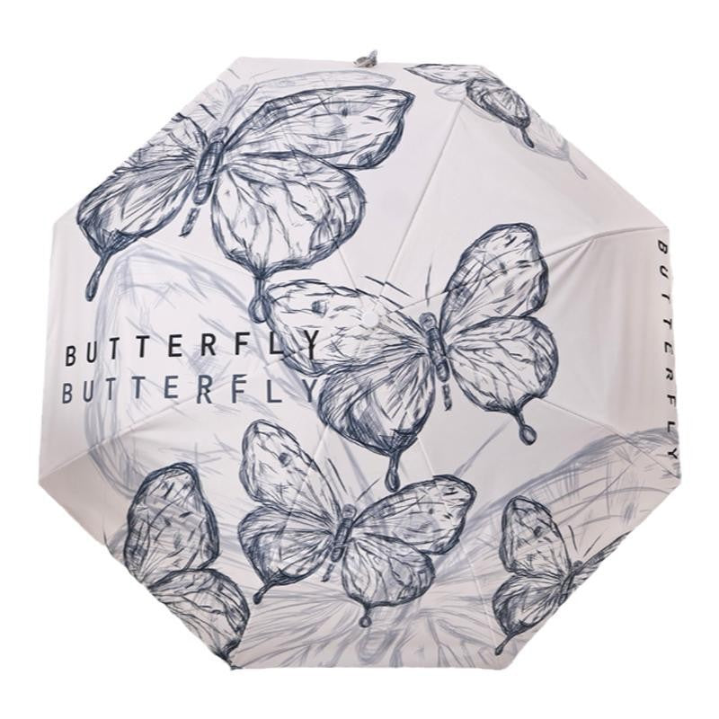 Dame fashionable foldeparaply med leken design Luvikno