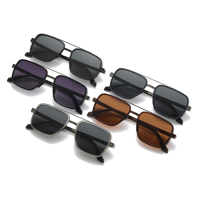 Herre premium solbrille i moderne kvadratisk design Luvikno