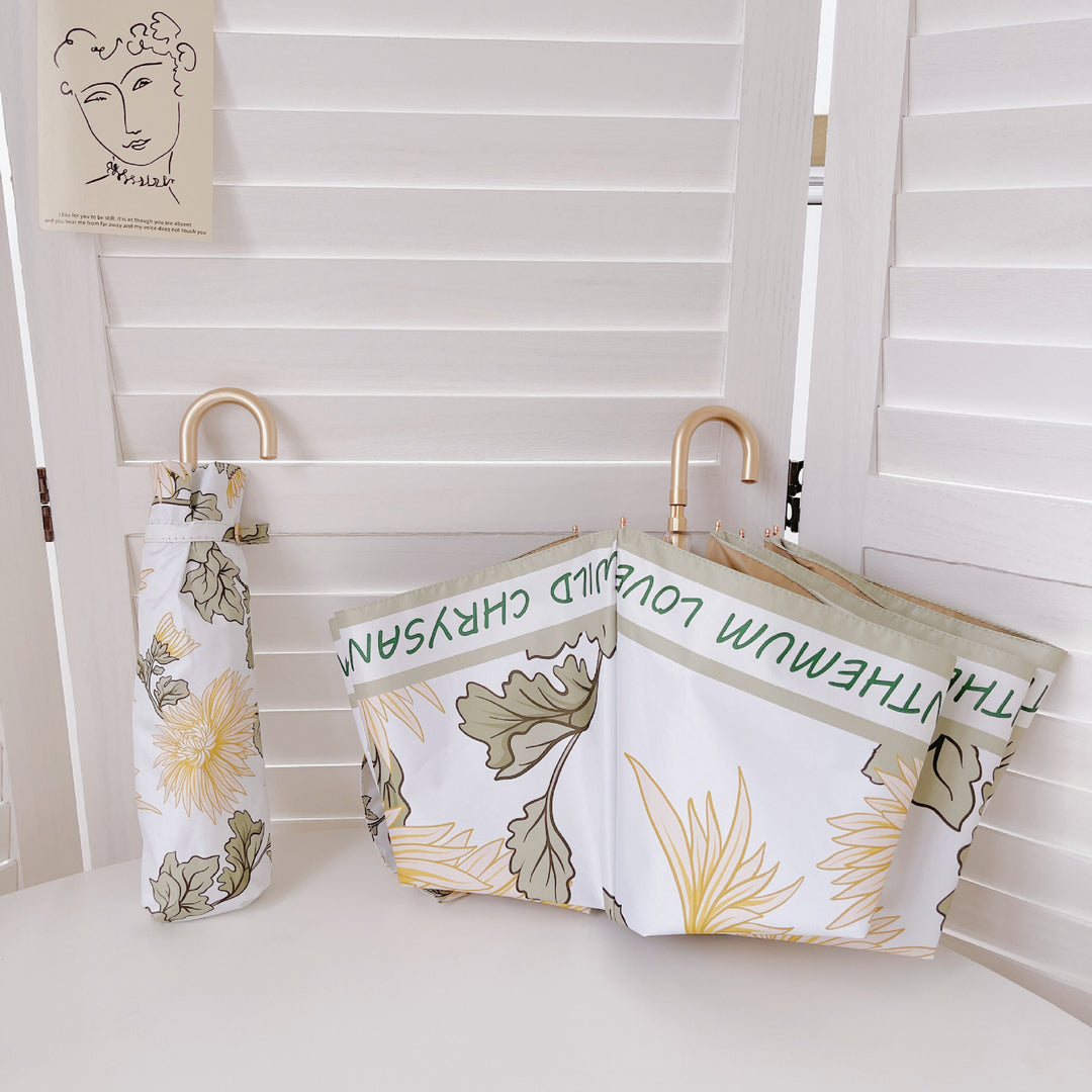 Dame elegant og kreativ sammenleggbar paraply med hjerte-design Luvikno